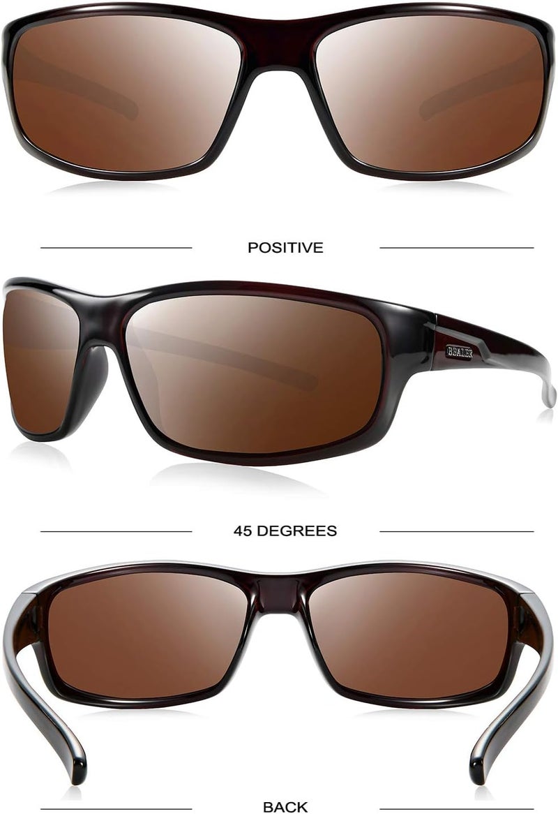 BEALER Store Polarized Sports Sunglasses for Men Lightweight TR90 Frame Sun Glasses Driving Cycling Fishing UV Protection Shades - Image 3
